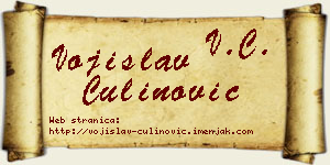 Vojislav Čulinović vizit kartica